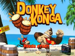 Donkey Konga (Game only) Title Screen